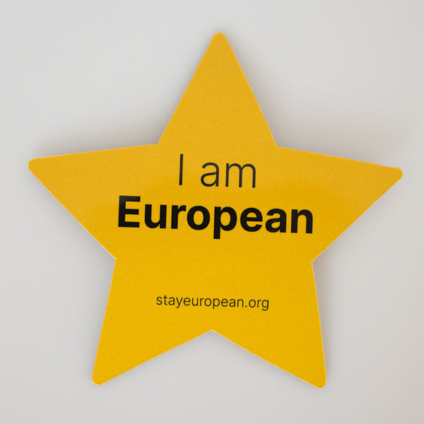 Fridge magnet: I am European