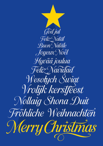 Christmas cards: Merry European Christmas!